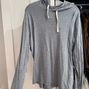 Duck Camp Gray Hooded Long Sleeve Shirt